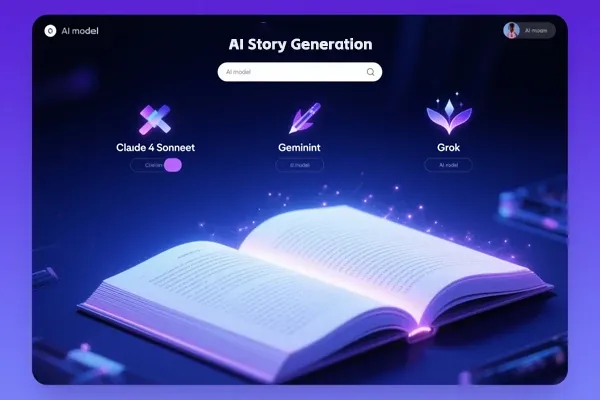 Multiple AI writing model options