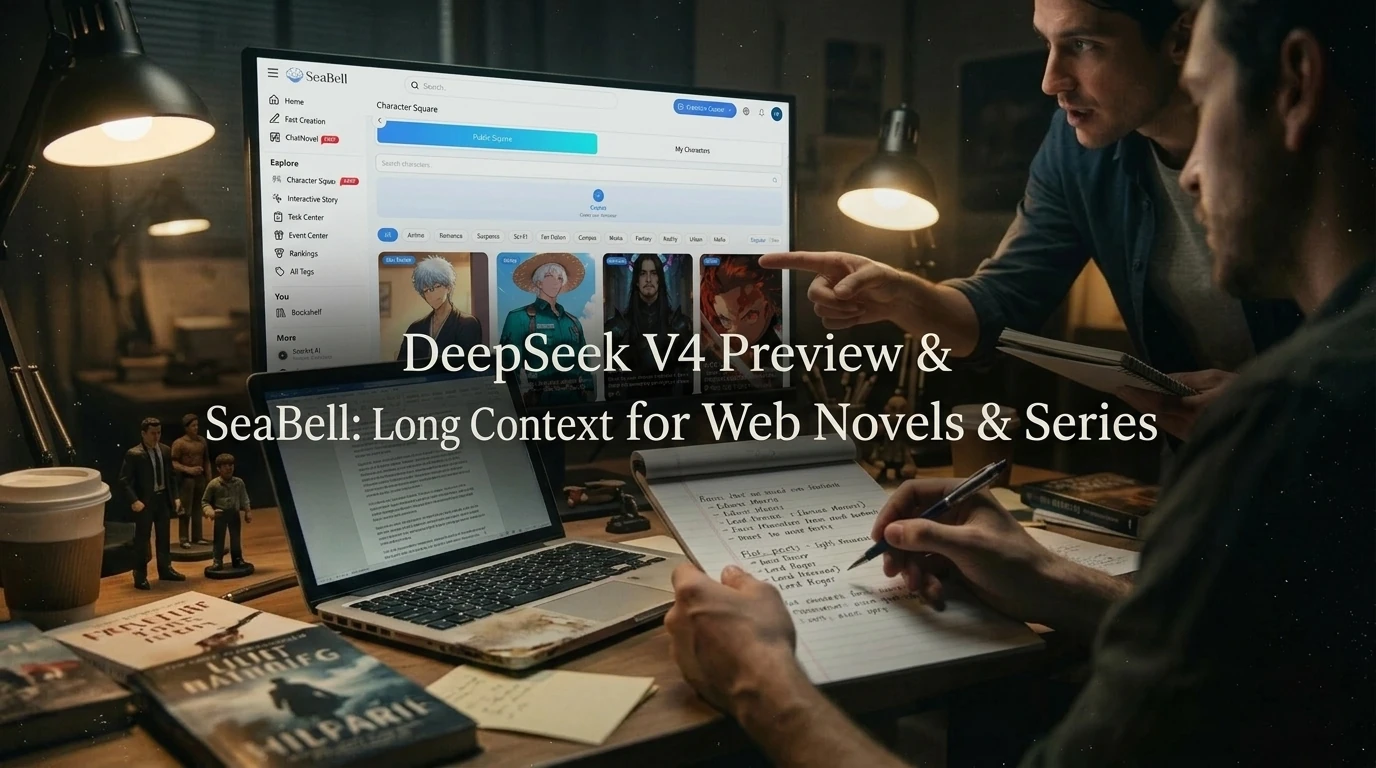 DeepSeek V4 Preview & SeaBell for Serialized Fiction and Long Canon