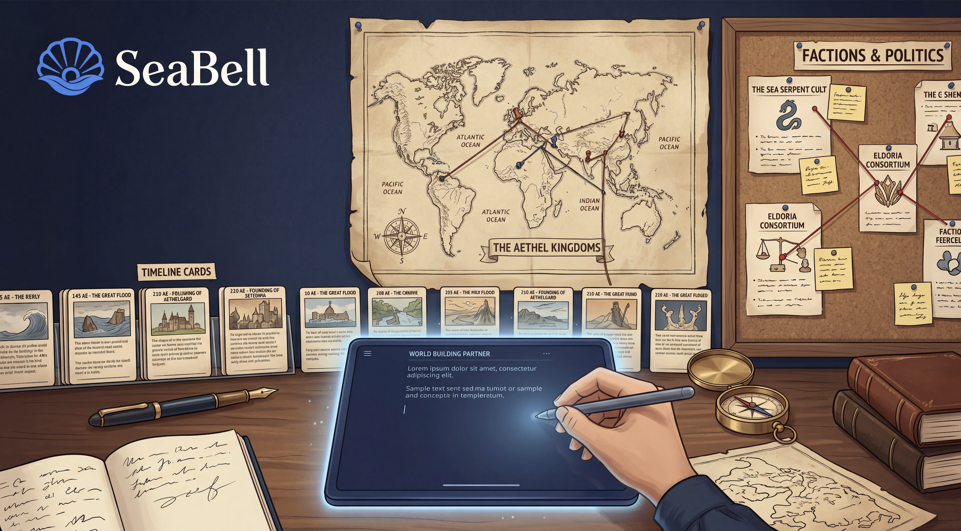 Worldbuilding Template for Fiction Writers | SeaBell