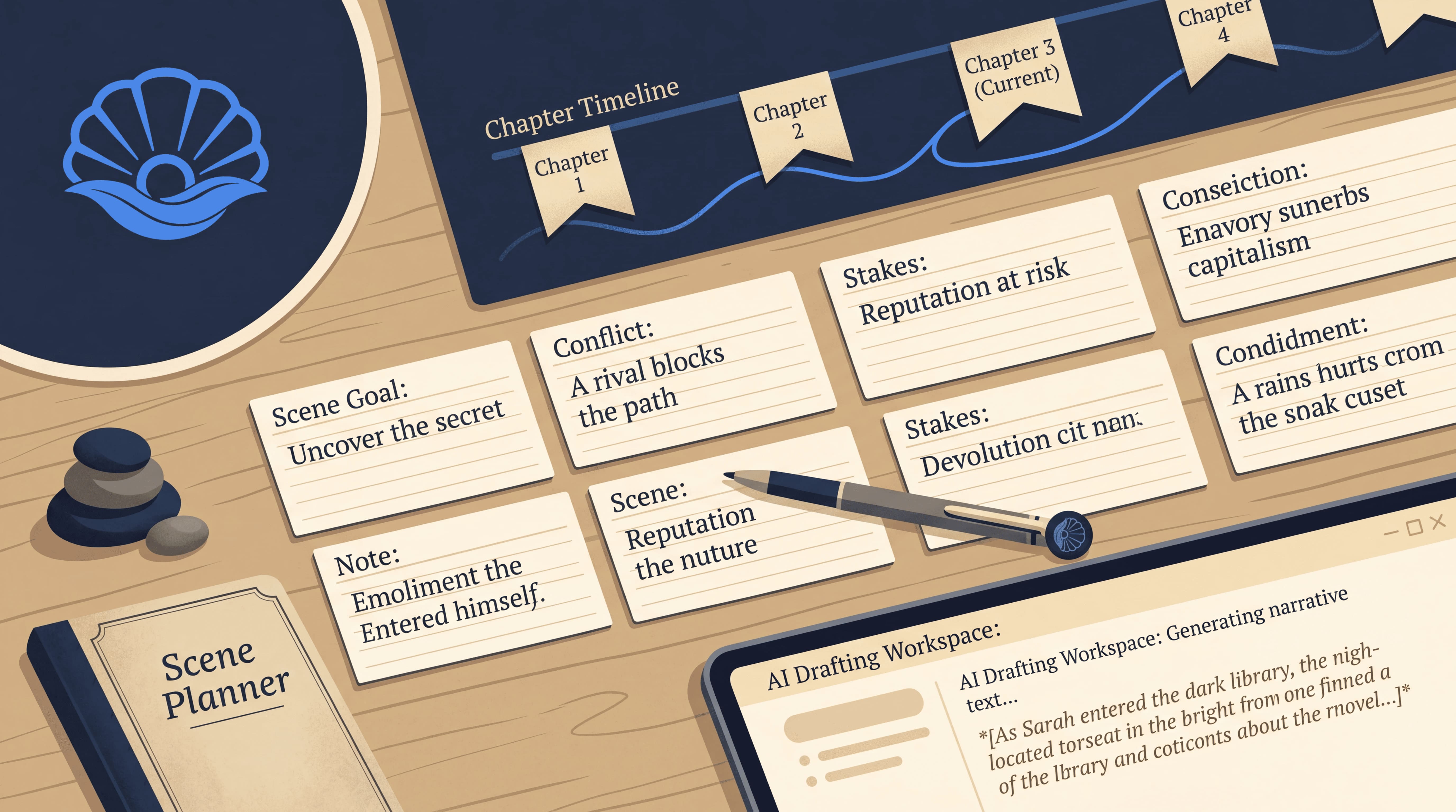 Scene Card Template for Novel Writers | SeaBell