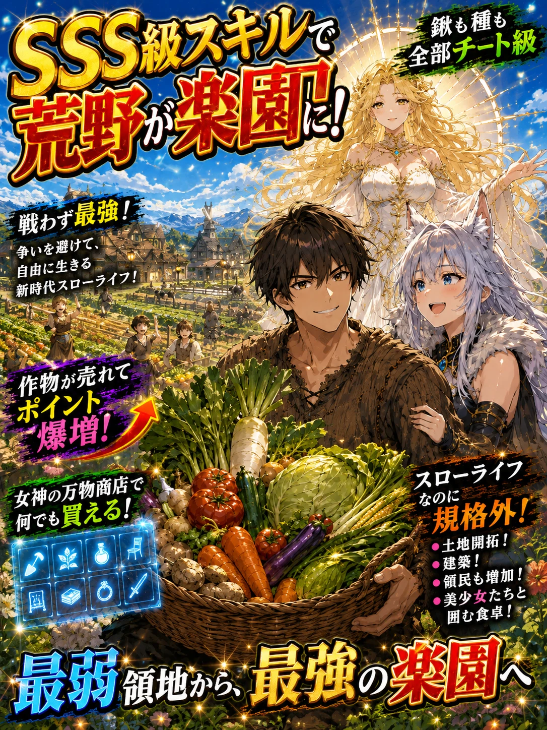 転生したら貧乏領主だったので、神具で畑を耕します