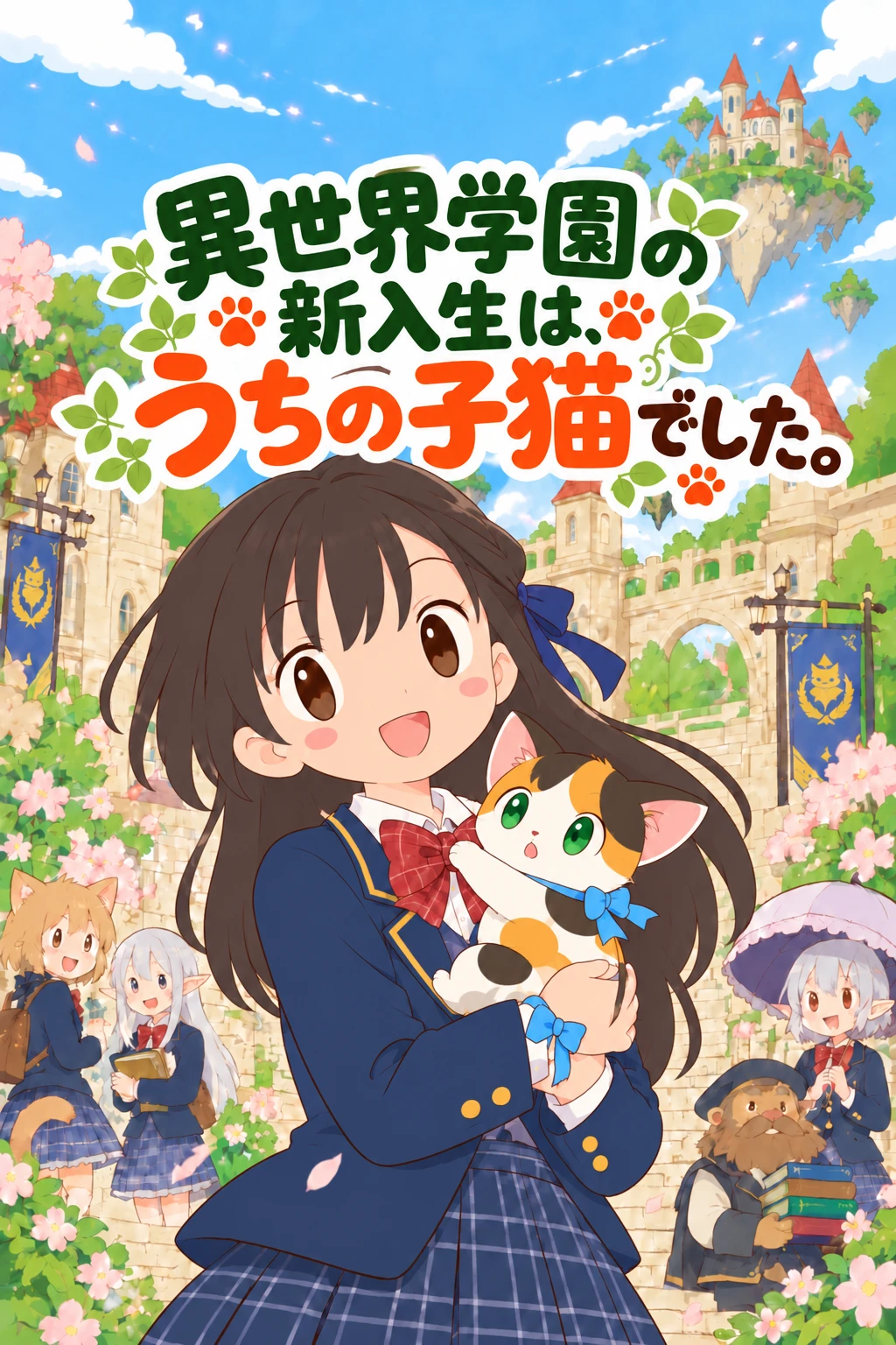 異世界学園の新入生は、うちの子猫でした。