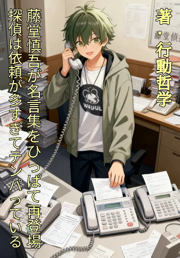 藤堂慎吾が名言集をひっぱて再登場。ー探偵は依頼が多すぎてテンパっている（シリーズ）